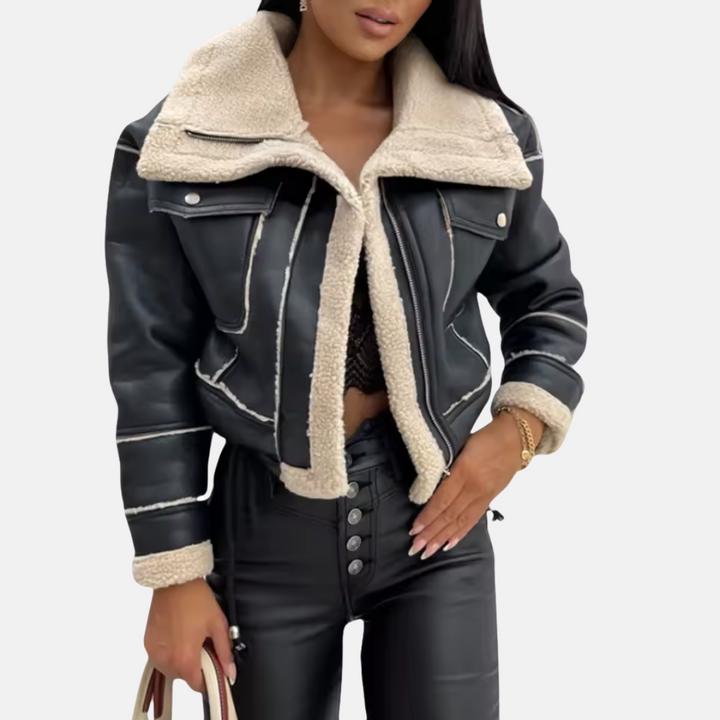 Drune | Kunstlederjacke im Trendstil
