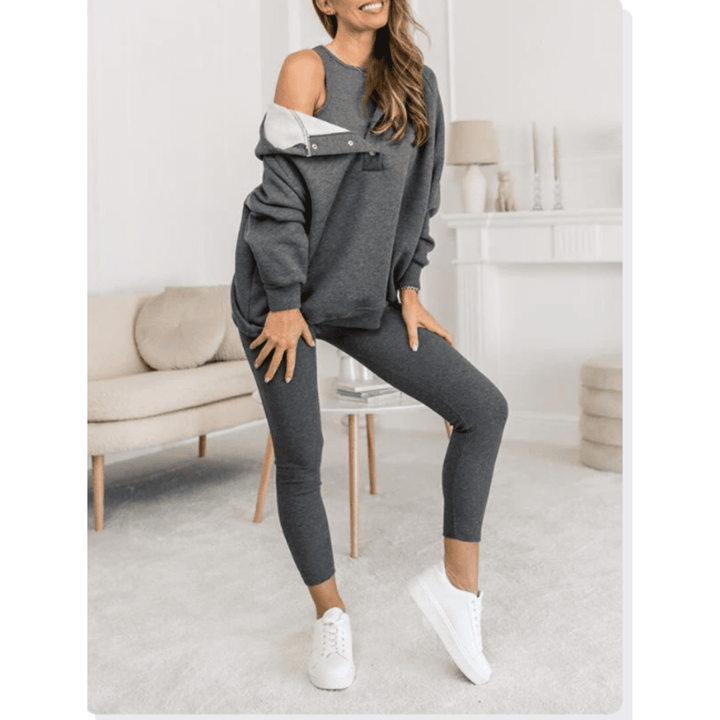 Drune | 3-Teiliges Outfit-Set Lässiger Moderner Stil Ideal für den Winter