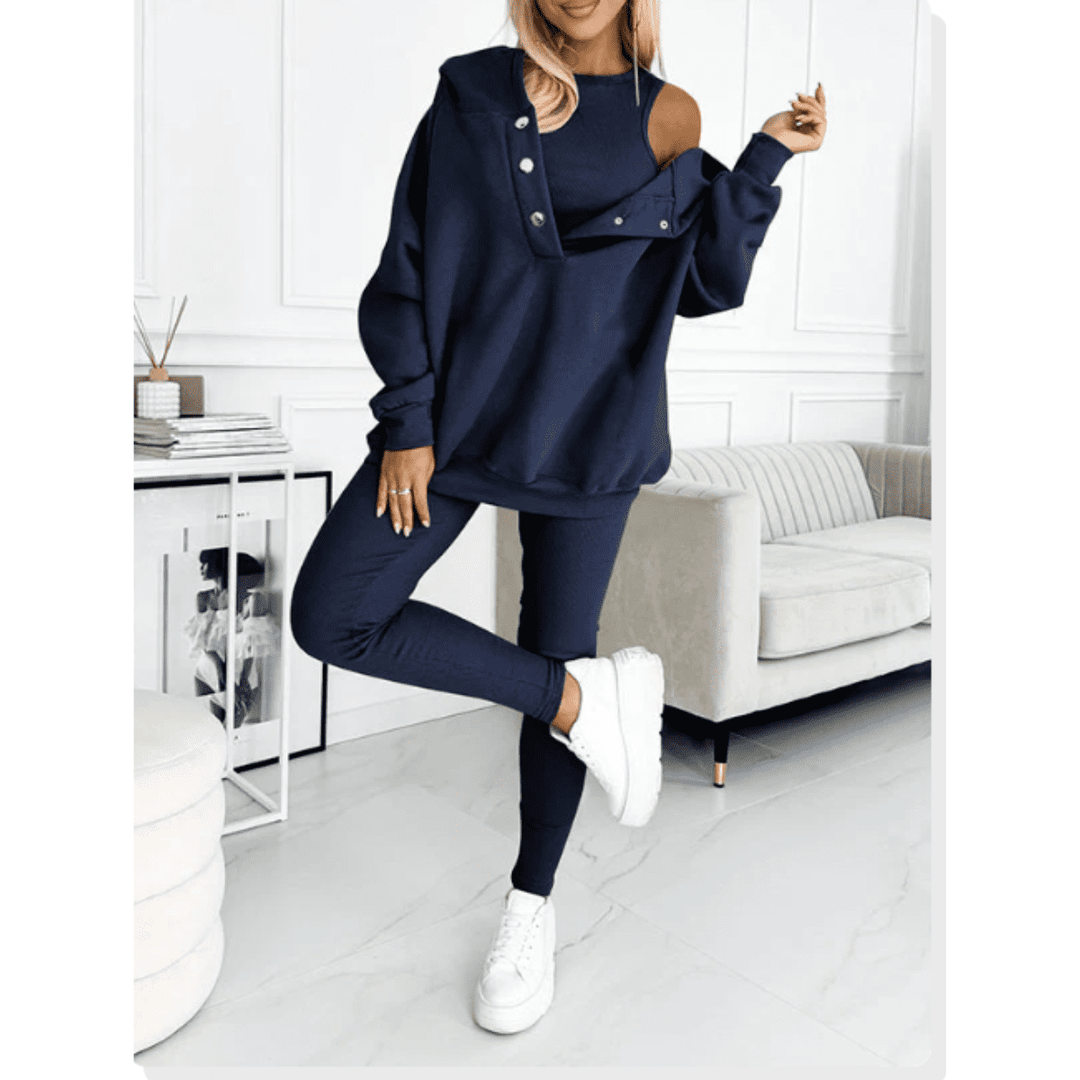 Drune | 3-Teiliges Outfit-Set Lässiger Moderner Stil Ideal für den Winter