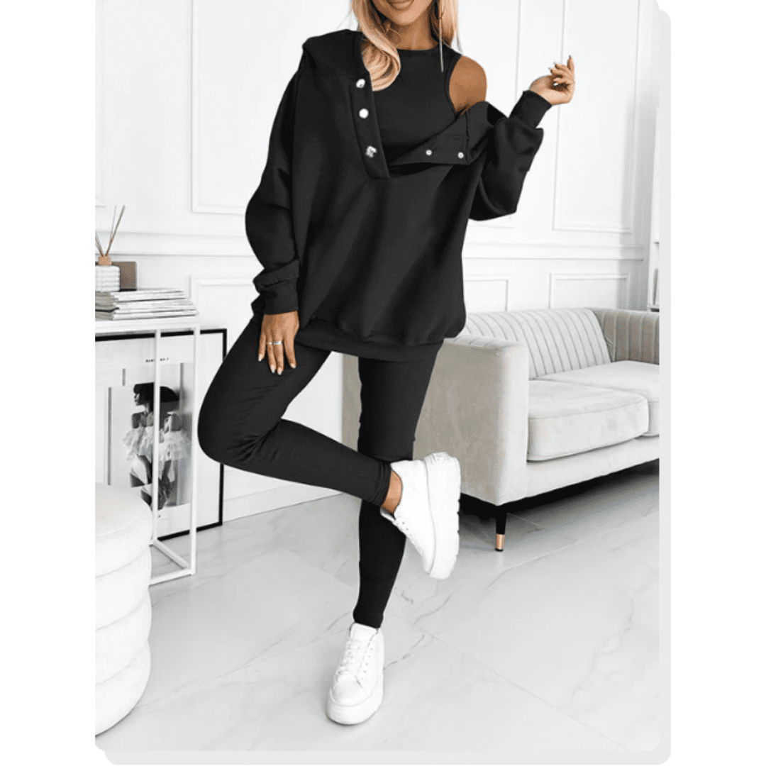 Drune | 3-Teiliges Outfit-Set Lässiger Moderner Stil Ideal für den Winter