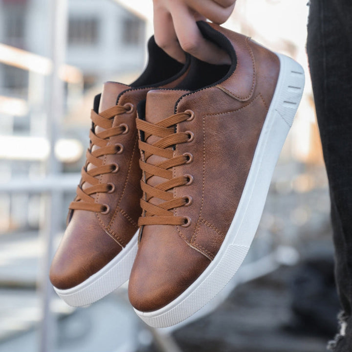 Herren Leder Sneaker Klassisch