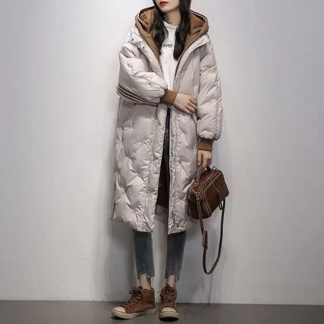Drune | Premium Lange Gefütterte Jacke Damen Reguläre Passform Belle Couture Essenzieller Komfort