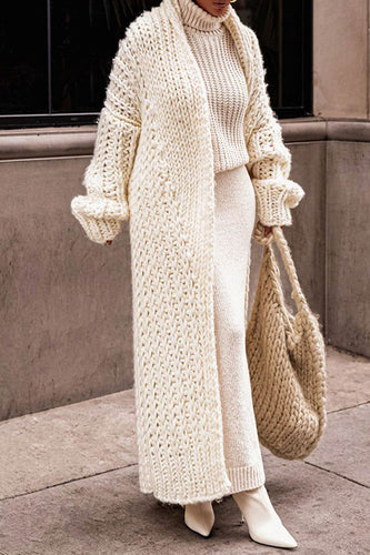 Drune | Damen Lange Gestrickte Strickjacke