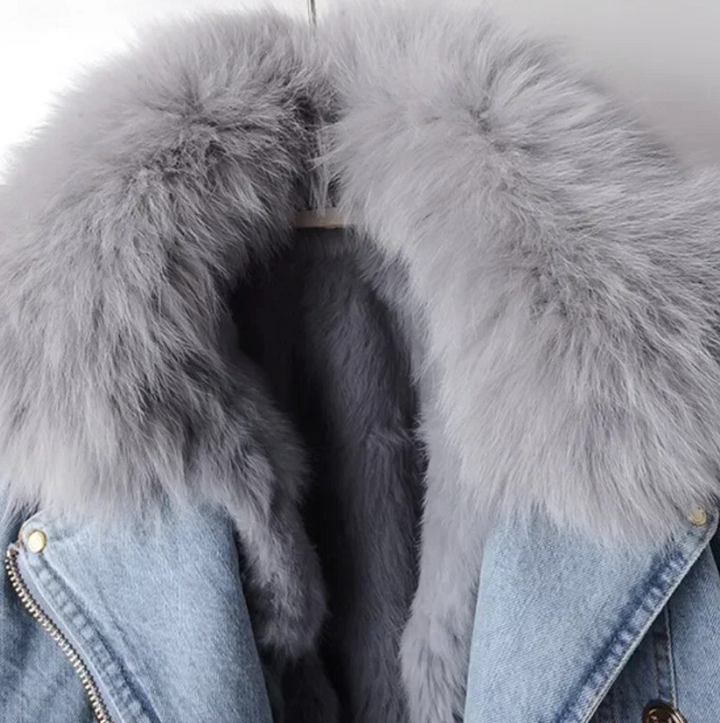 Drune | Bio Jeansjacke mit Ultrafeinem Fellfutter