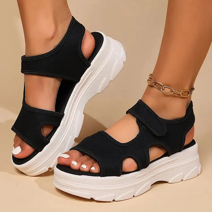 Drune | Sandalen Fußgewölbestütze Massage Keilsandalen Schuhe für den Sommer