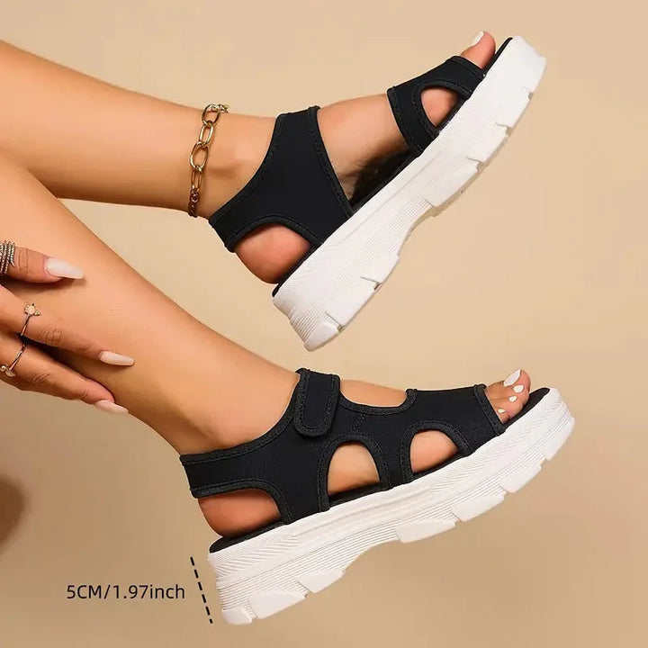 Drune | Sandalen Fußgewölbestütze Massage Keilsandalen Schuhe für den Sommer