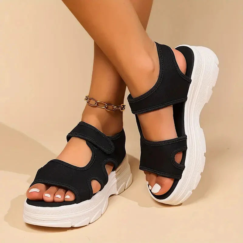 Drune | Sandalen Fußgewölbestütze Massage Keilsandalen Schuhe für den Sommer