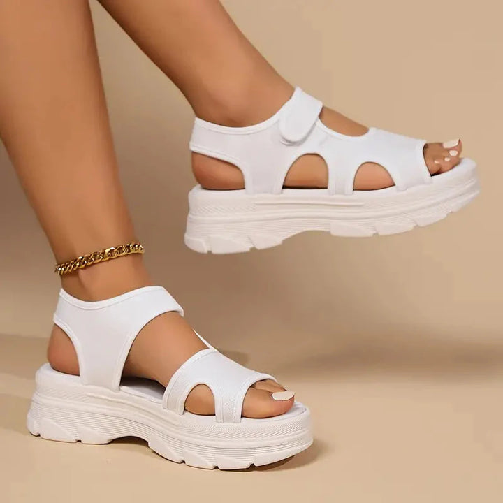 Drune | Sandalen Fußgewölbestütze Massage Keilsandalen Schuhe für den Sommer