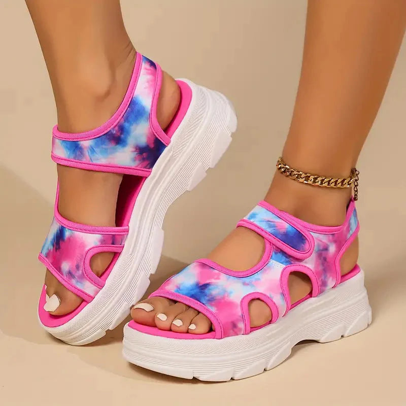 Drune | Sandalen Fußgewölbestütze Massage Keilsandalen Schuhe für den Sommer