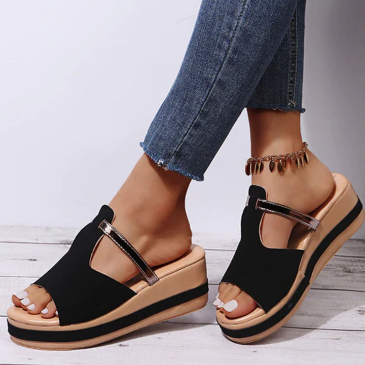Drune | Stylische, Orthopädische Sandalen mit Hohem Absatz