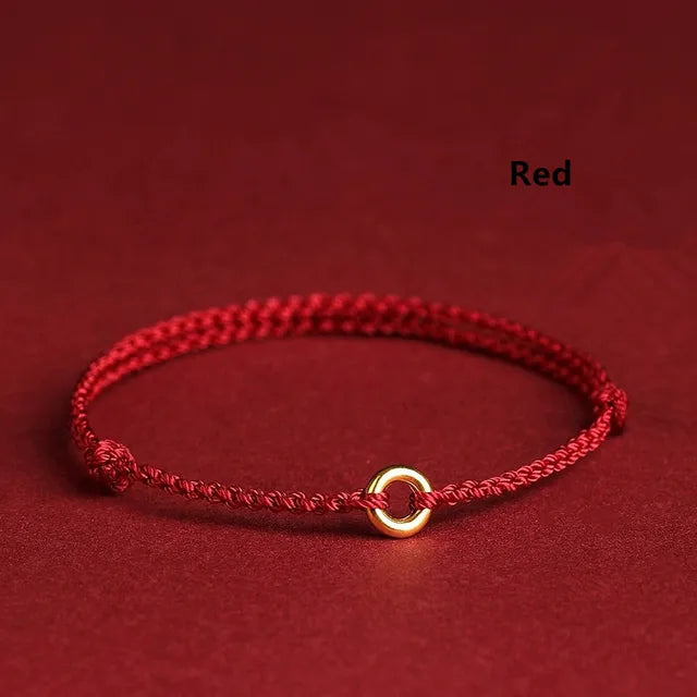 Drune | Handgewebtes Goldenes Kreisarmband