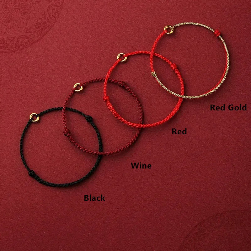 Drune | Handgewebtes Goldenes Kreisarmband