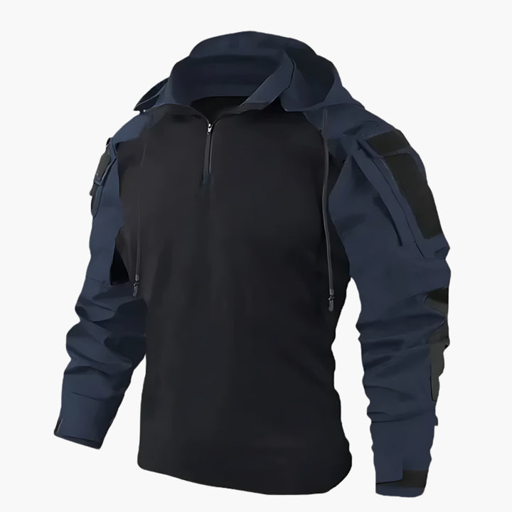 Drune | Halb Reißverschluss Kapuze Taktische Jacke Herrenjacke