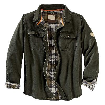 Drune | Herren Lässig mit Knöpfen Jeanshemd