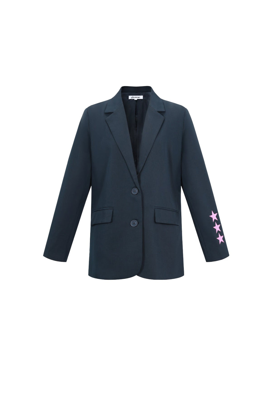 Drune | Blazer Sterne Bedruckt Locker Sitzender Blazer Damenblazer