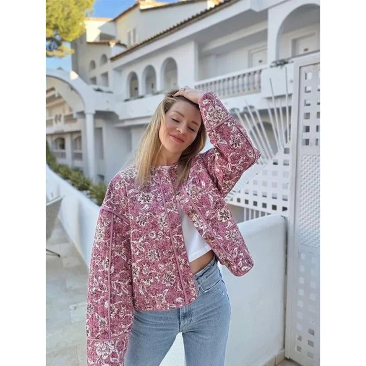 Drune | Jacke Loose Fit Rosa Wattierte Jacke für Damen