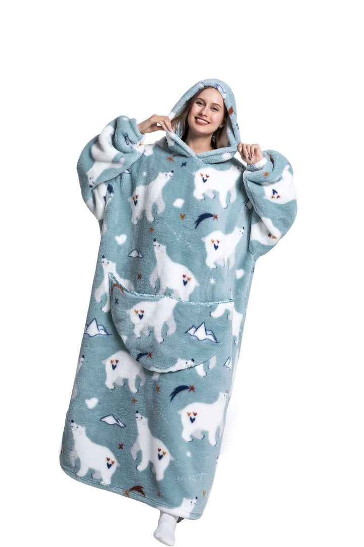 Drune | Fleece Hoodie Decke Für Den WINTER