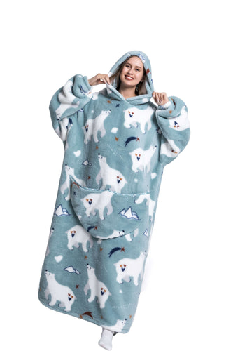 Drune | Fleece Hoodie Decke Für Den WINTER