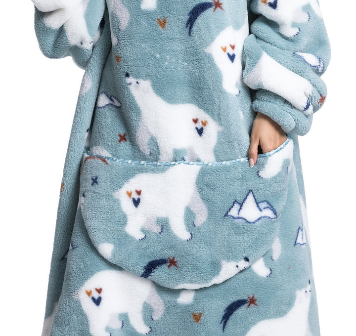 Drune | Fleece Hoodie Decke Für Den WINTER