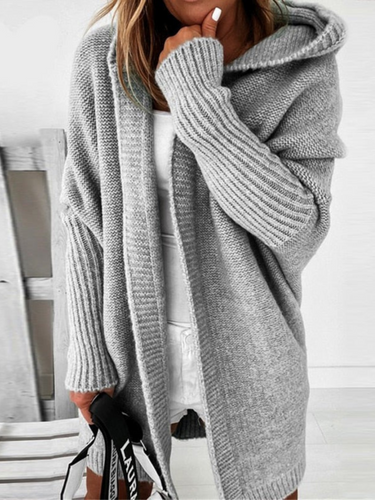 Drune | Übergroßer Kapuzencardigan für Damen - Lang