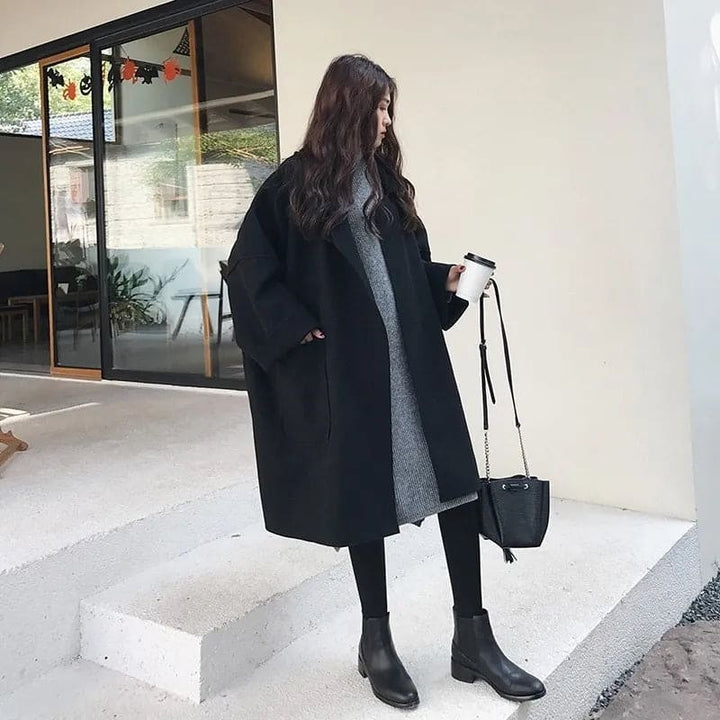 Drune | Übergrößen Trenchcoat für Damen - Wollmischung