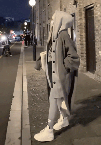 Drune | Kapuze Lang Sherpa Jacke Winterjacke für Damen