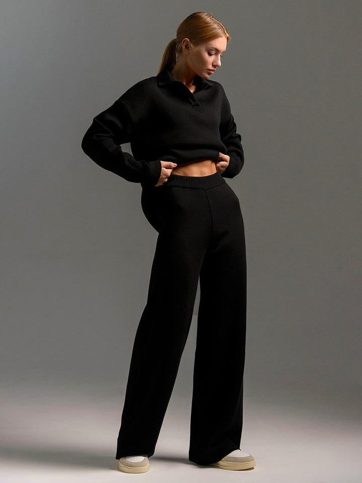 Drune | Lounge Satz mit Weiten Hose und Poloshirt