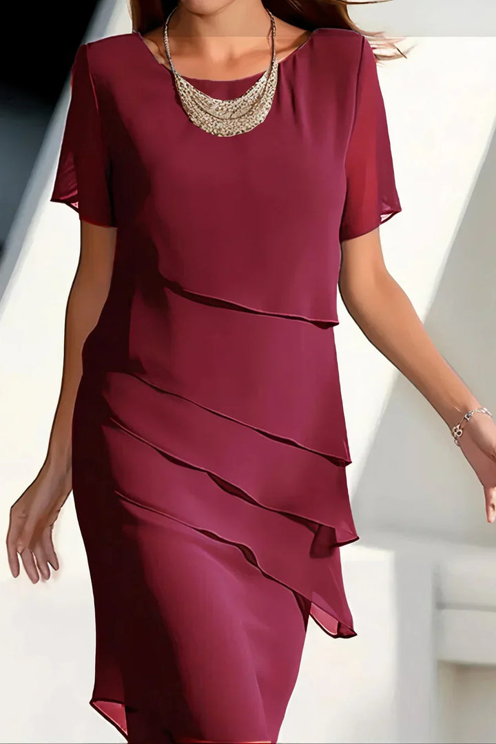 Drune - Gefaltetes Chiffonkleid - Hohe Qualität
