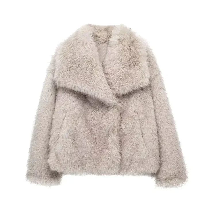 Drune | Pelzmantel - Weiches Kunstfell - Übergrößenpassform - Elegant und Warm
