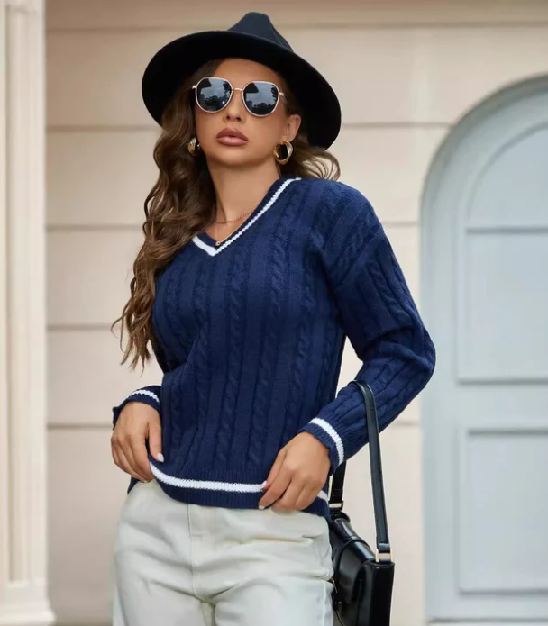 Drune | Damen Zopfpullover