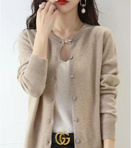 Drune | Elegante und bequeme Damenstrickjacke mit Kragen