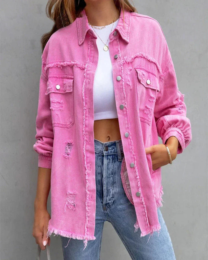 Drune | Torn Denimjacke