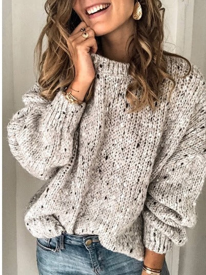 Drune | Bequemer Strickpulli mit Rundhalsausschnitt
