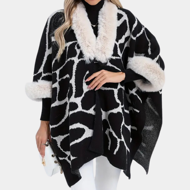 Drune | Stylischer fluffiger Mantel für Damen für die Herbstsaison