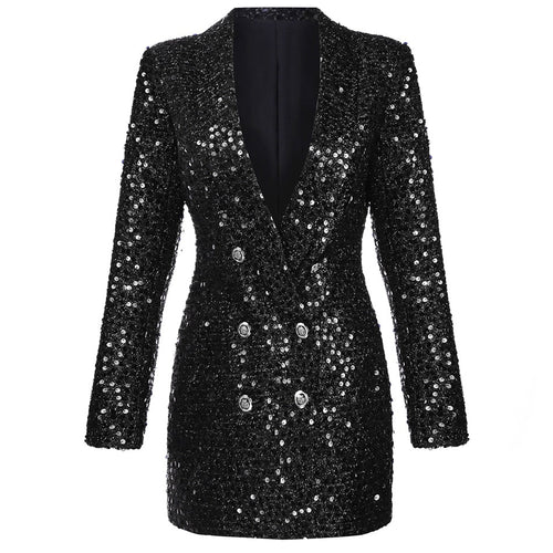 Drune | Blazer Kleid Glitzer
