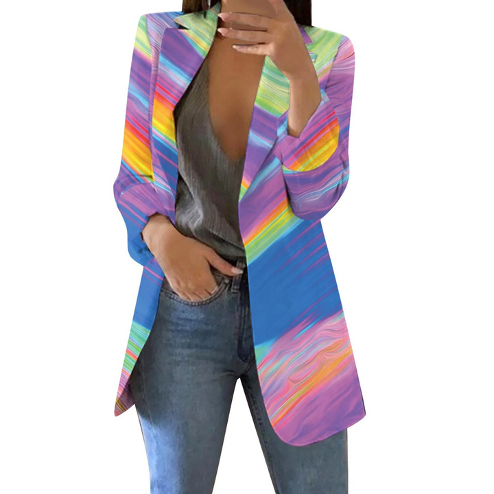 Drune | Patch Aquarell Stil Damen Blazer