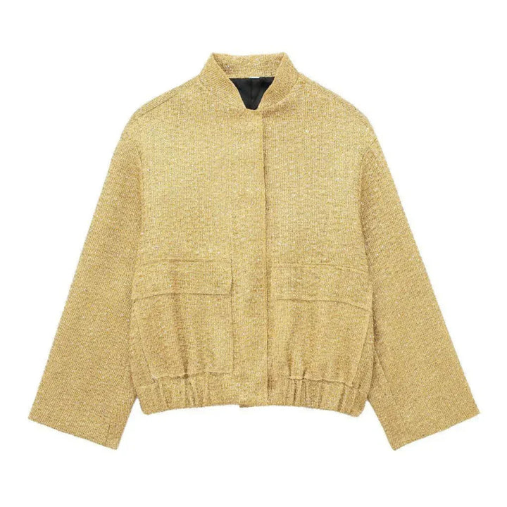 Drune | Locker Sitzende Bomberjacke für Damen mit Glitzer