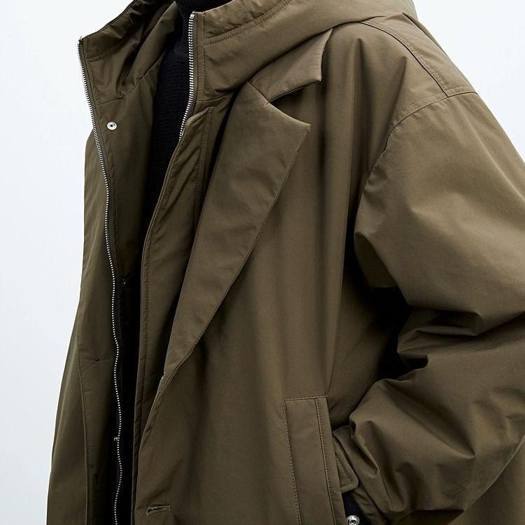 Drune | Jack mit Kapuze Winddicht Übergröße Jacke