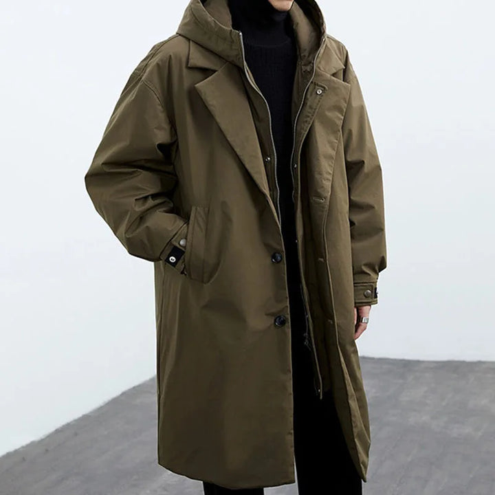 Drune | Jack mit Kapuze Winddicht Übergröße Jacke