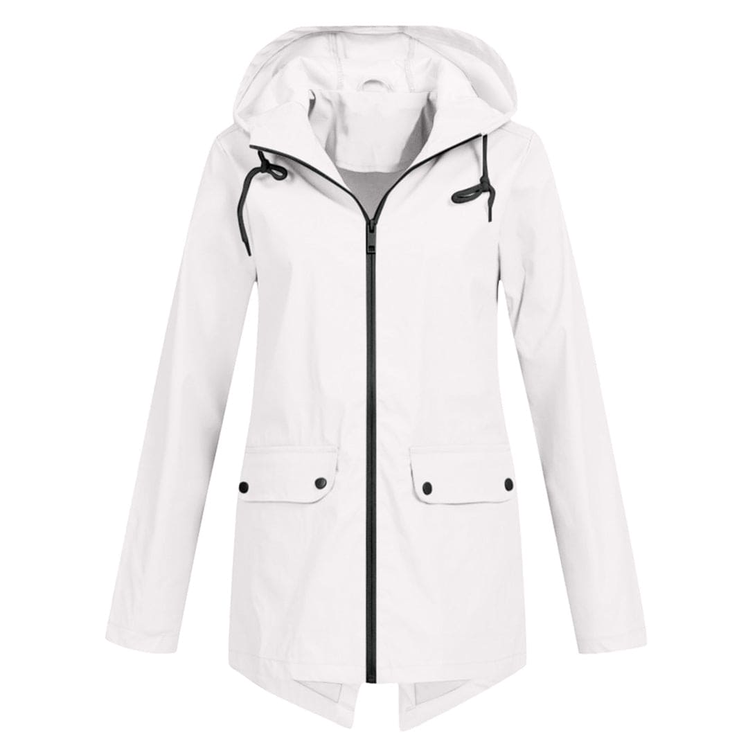 Drune | Jacke Winddichter Damenjacke mit Kapuze und Halb Langer Passform für Den Herbst