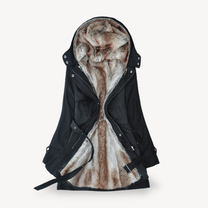 Drune | Damen Parka-Jack mit warmer Kunstfellfütterung