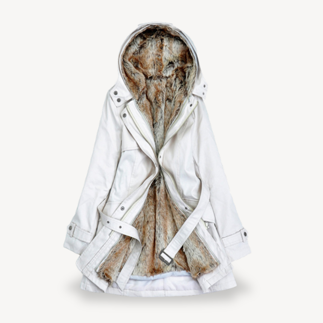 Drune | Damen Parka-Jack mit warmer Kunstfellfütterung