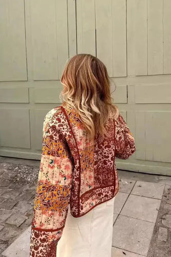 Drune | Jacke Blumen Leichtgewichtig Ge Quiltete Jacke Damenjacke