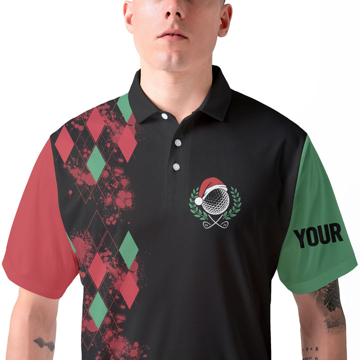 Drune | Personalisierte Weihnachtsmann Golfhemden für Männer