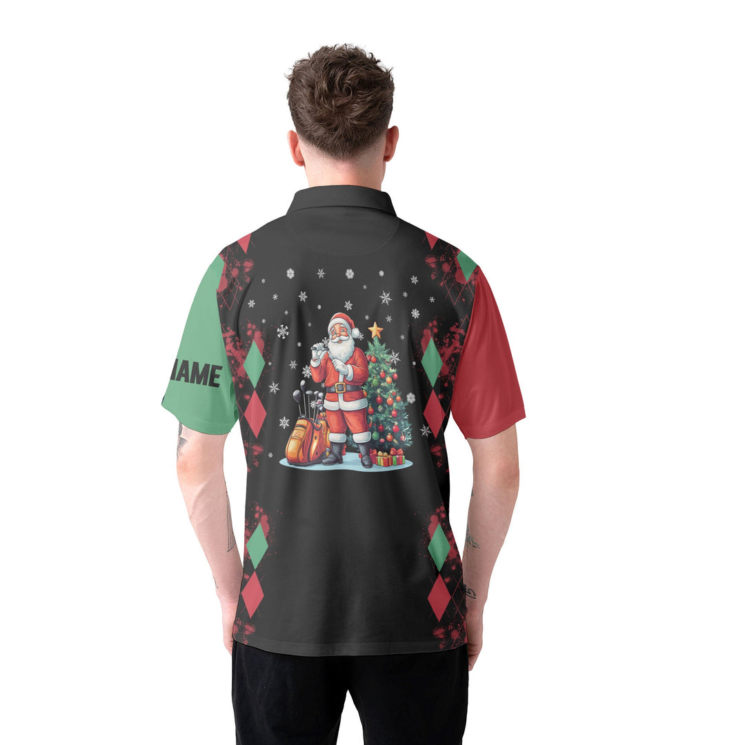 Drune | Personalisierte Weihnachtsmann Golfhemden für Männer
