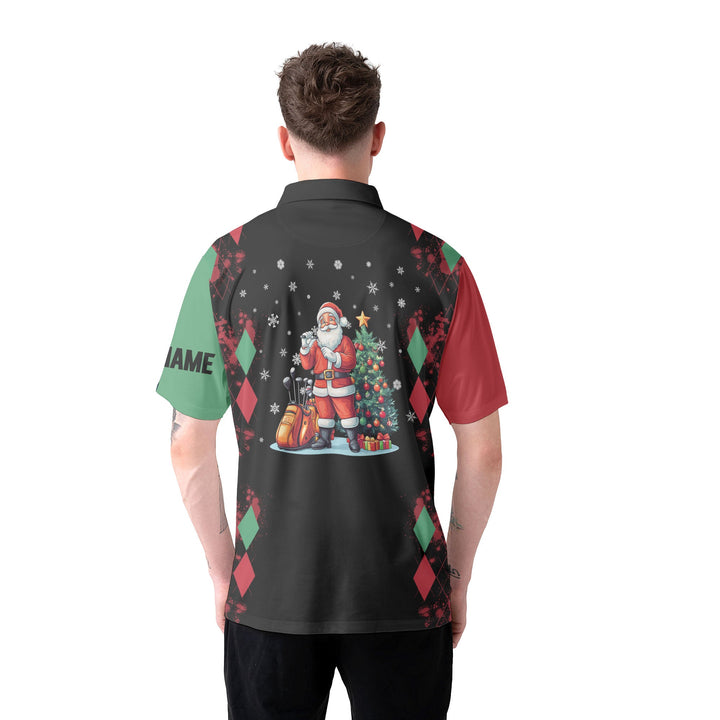 Drune | Personalisierte Weihnachtsmann Golfhemden für Männer