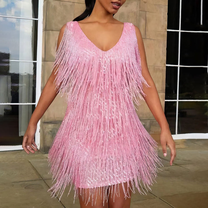 Drune | Wickelkleid für Damen mit V-Ausschnitt