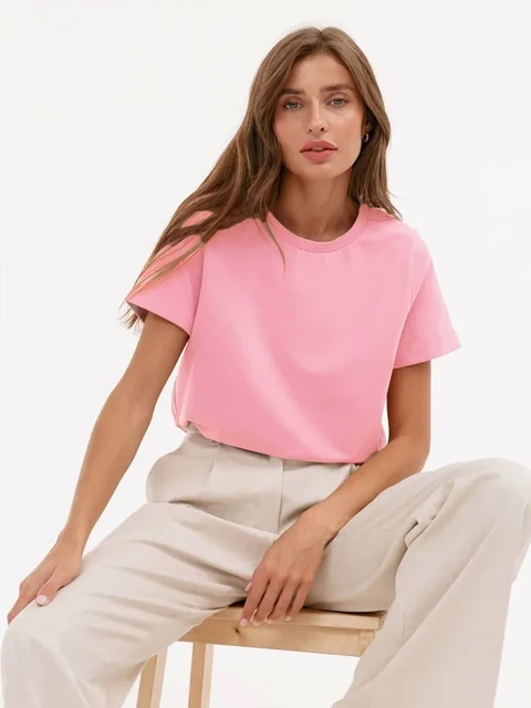 Drune | Damen-T-Shirt Aus 100% Baumwolle