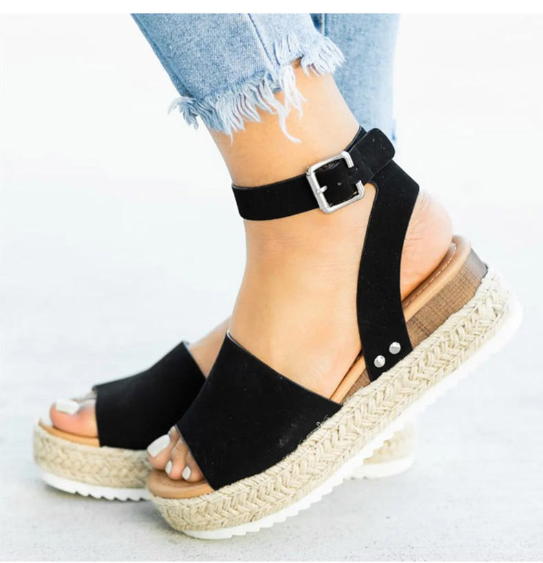 Drune | Sandalen Damen Knöchelriemen Espadrille Schuhe für den Sommer