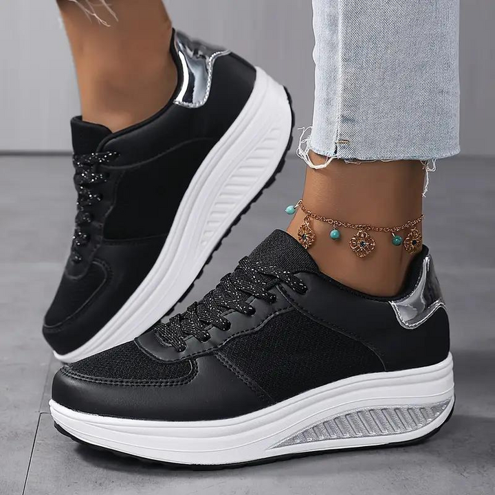 Drune | Sneakers, Bequem, Schnürsenkel, Frauenschuhe, Mesh-Sneakers